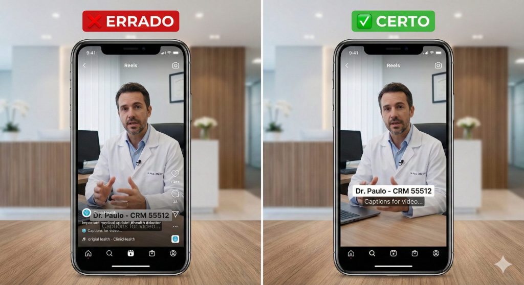 Medidas Instagram Certo Errado