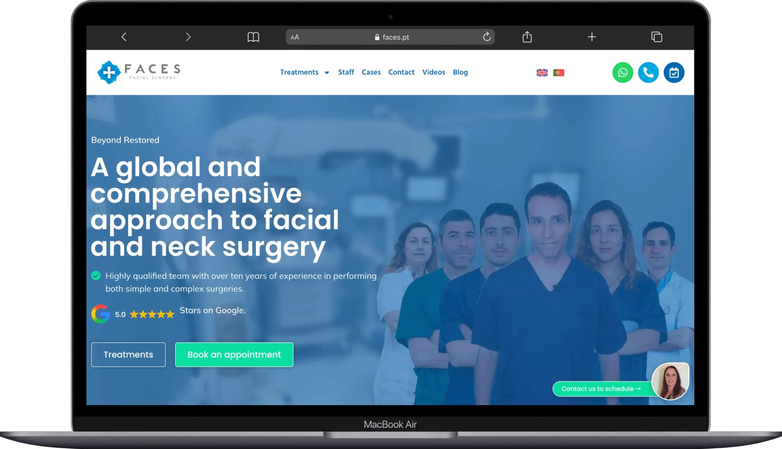 Faces Pt Website Design